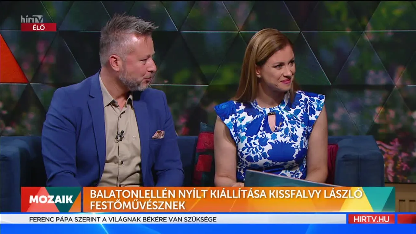 Mozaik - Balatonlellén nyílt kiállítása Kissfalvy László festőművésznek (2022-07-04)
