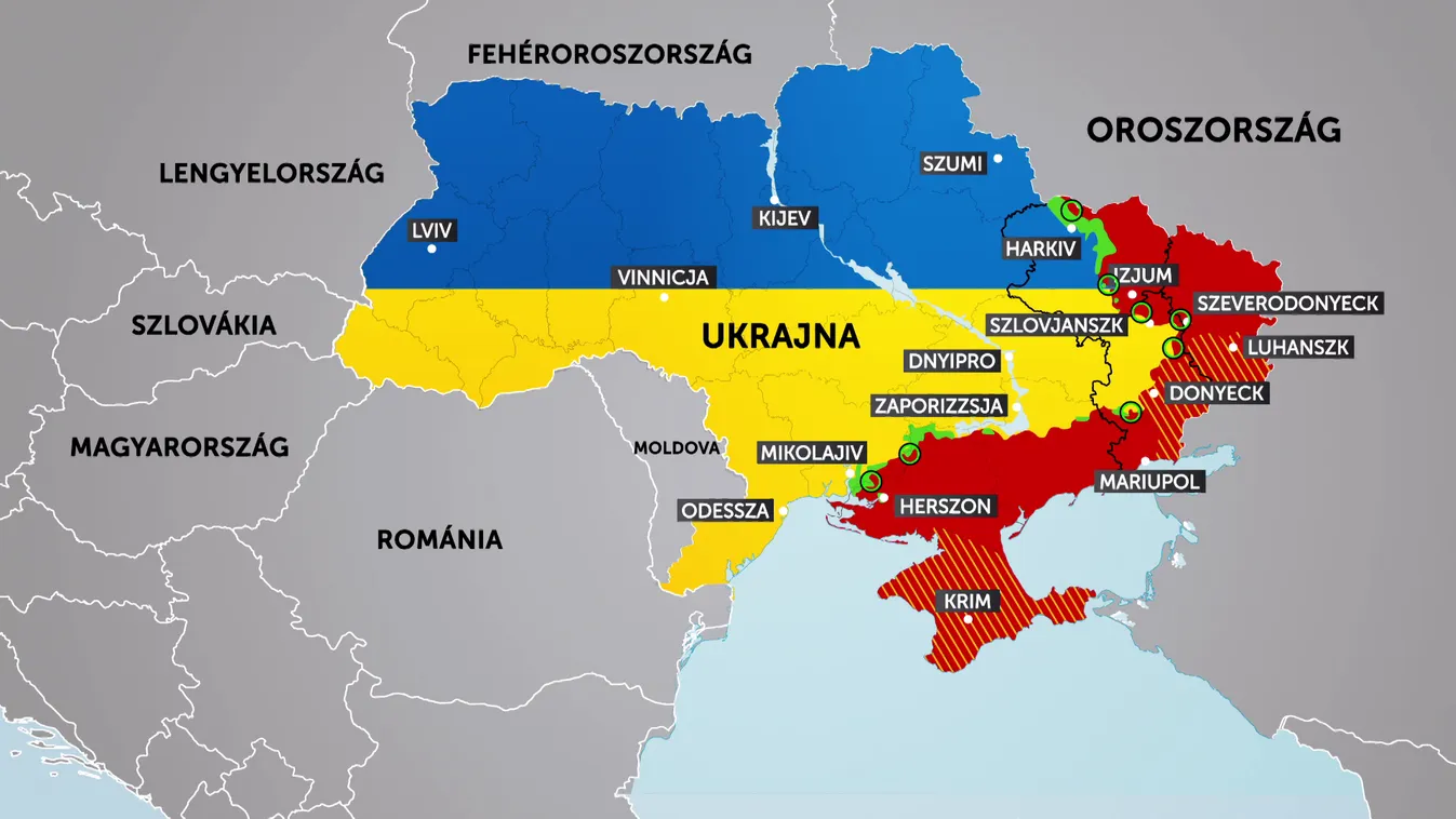 Radar: Ukrajna 20 százaléka már orosz fennhatóság alatt van