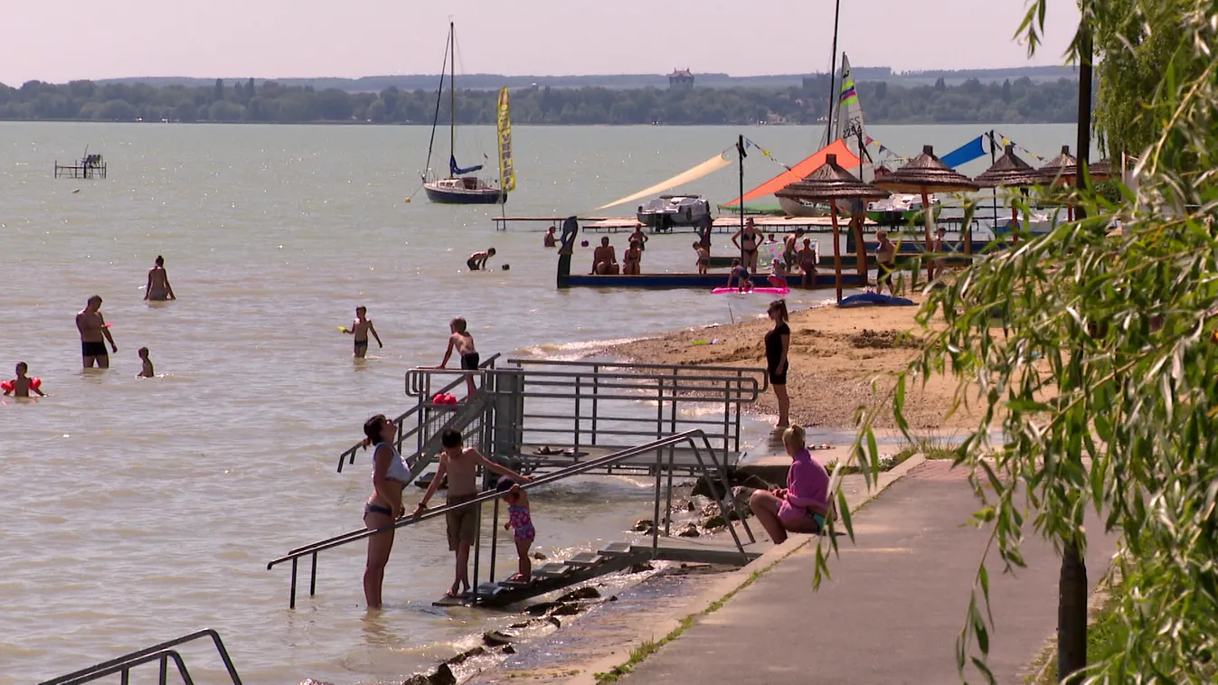 Idei mélypontjára süllyedt a Balaton vízszintje