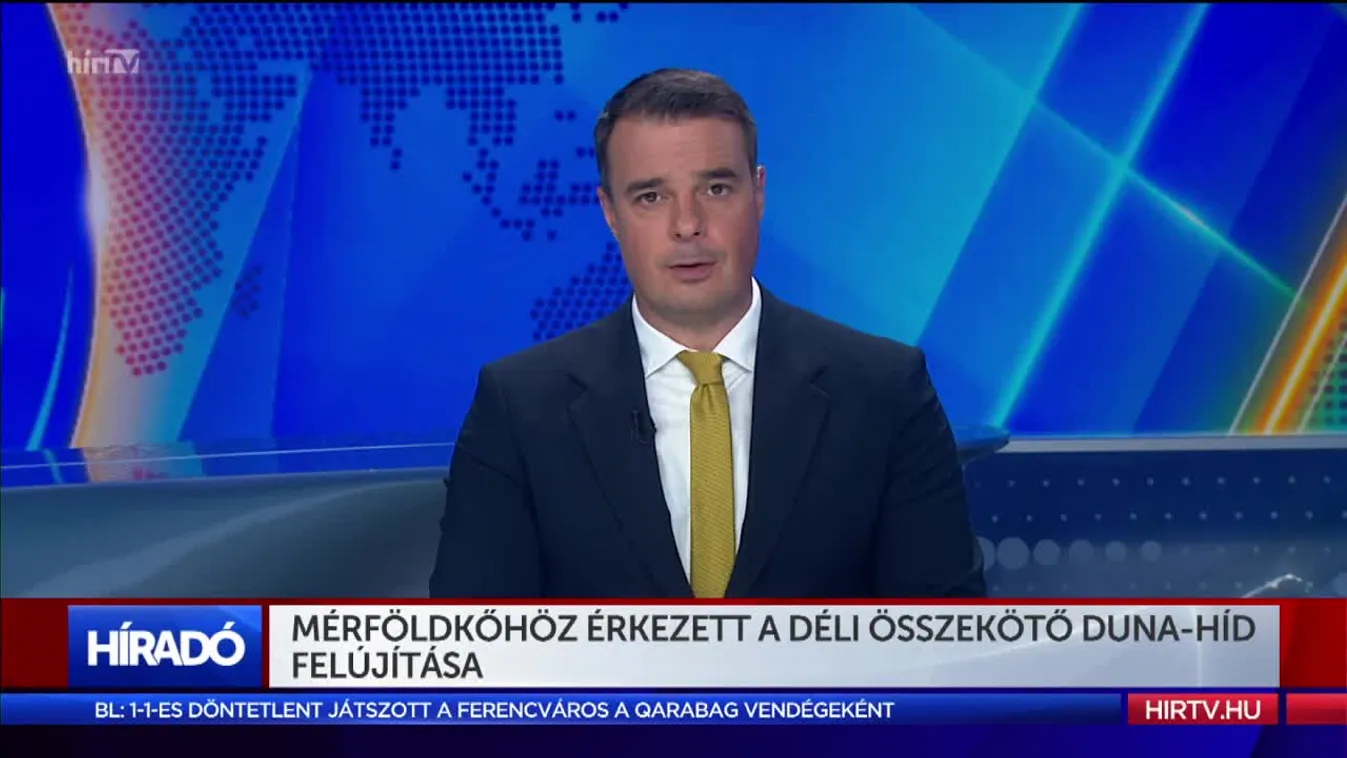 Mérföldkőhöz érkezett a Déli összekötő Duna-híd felújítása