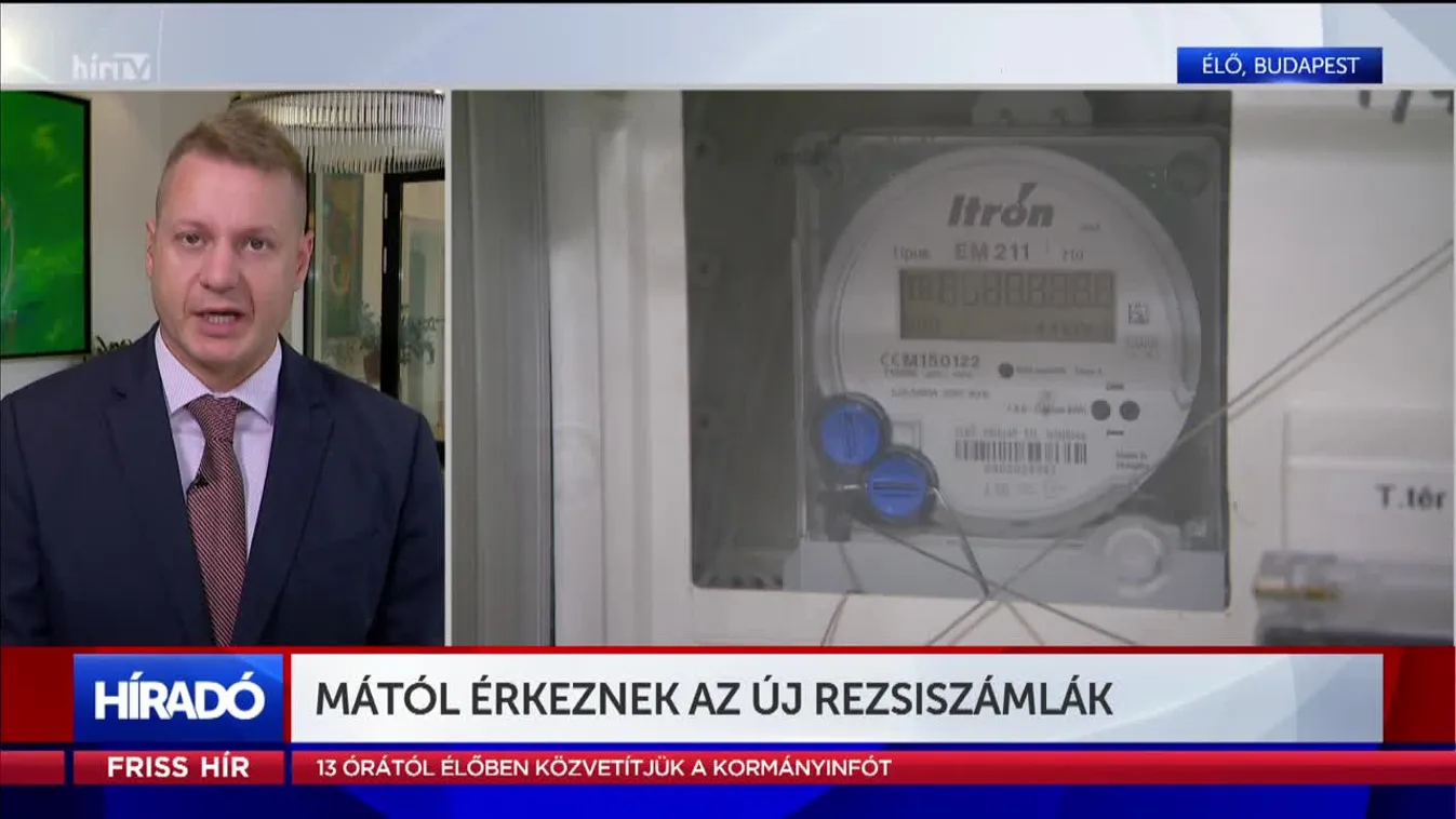 Mától érkeznek az új rezsiszámlák