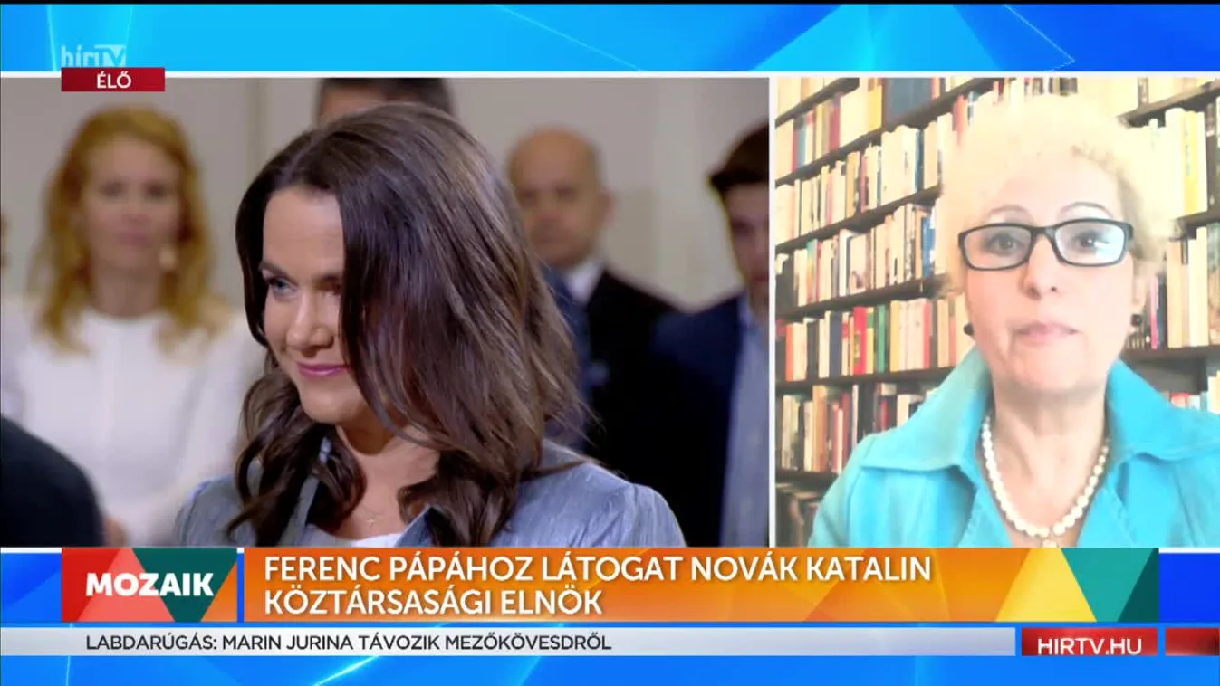 Mozaik - Ferenc pápához látogat Novák Katalin