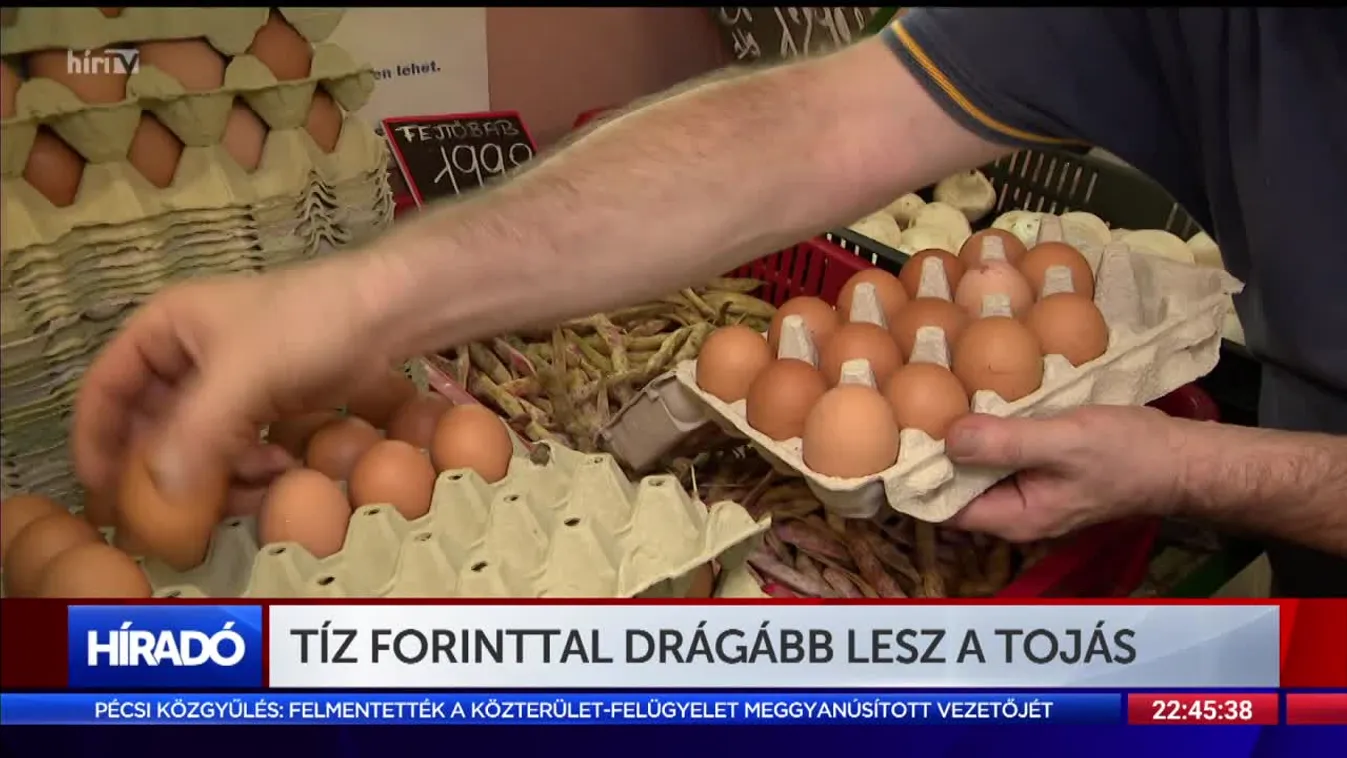 10 forinttal drágább lesz a tojás