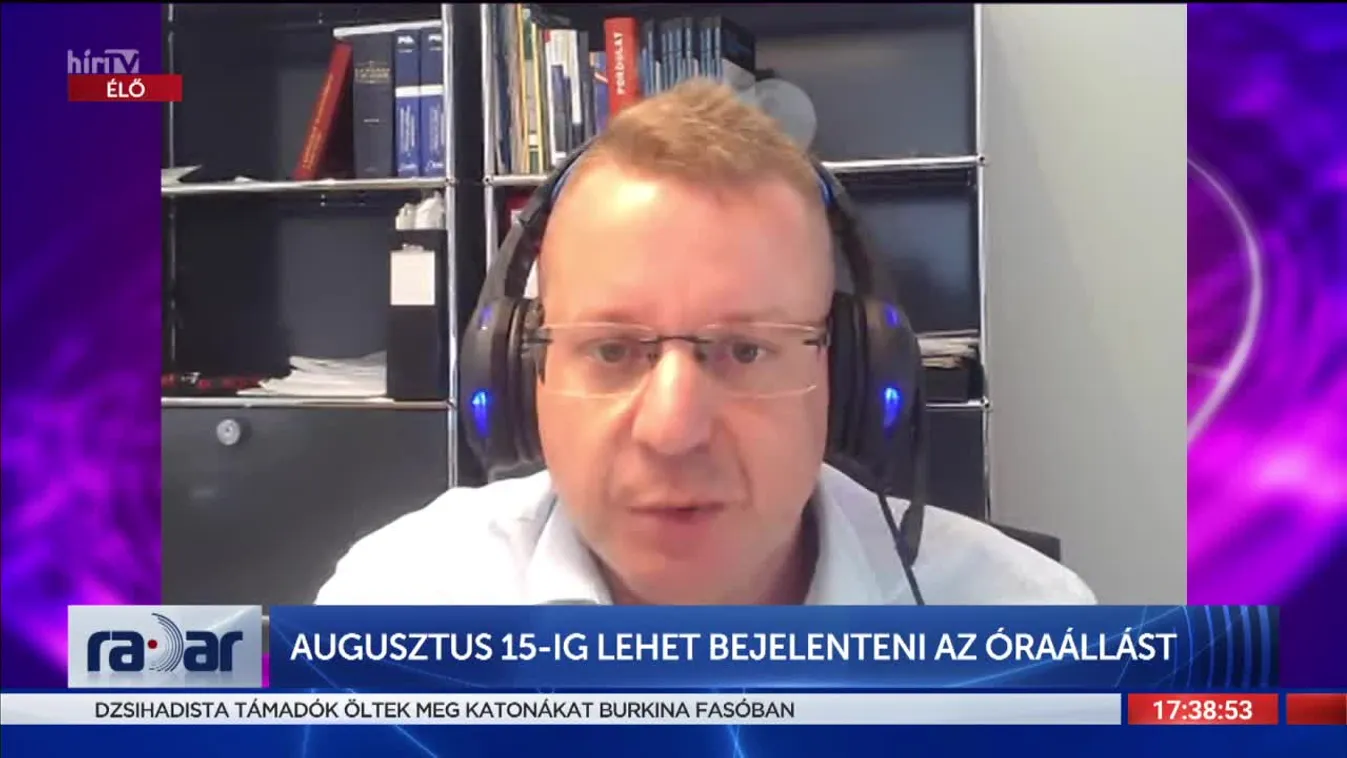 Radar: Augusztus 15-ig lehet bejelenteni az óraállást