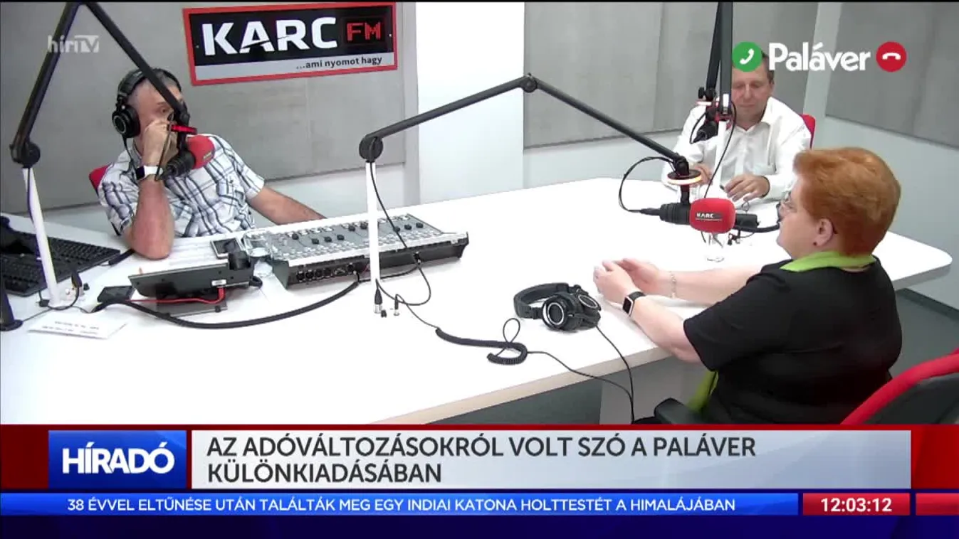 Adóváltozásokról volt szó a Paláver különkiadásában