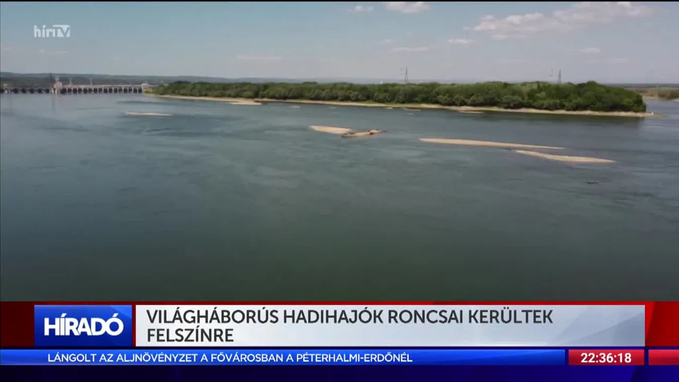 Világháborús hadihajók roncsai kerültek felszínre