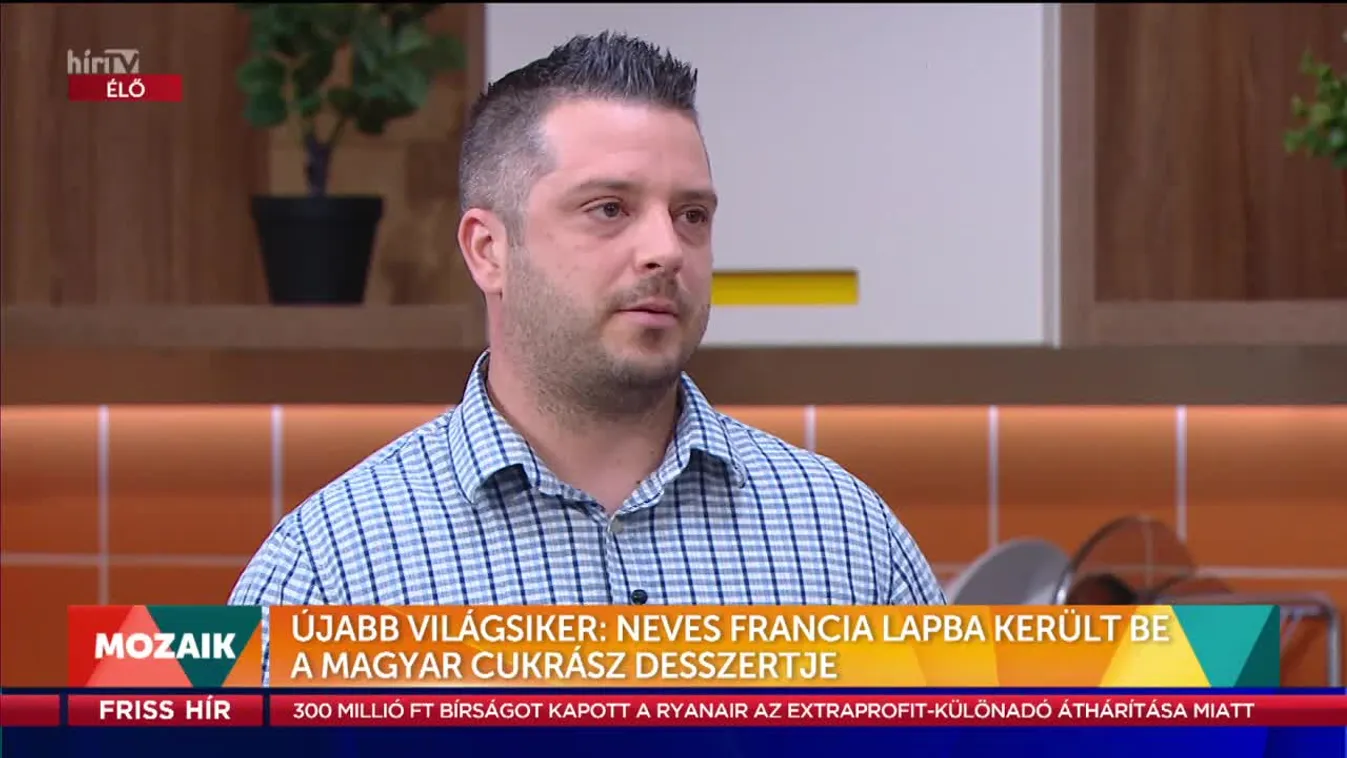 Mozaik: Neves francia lapba került be a magyar cukrász desszertje
