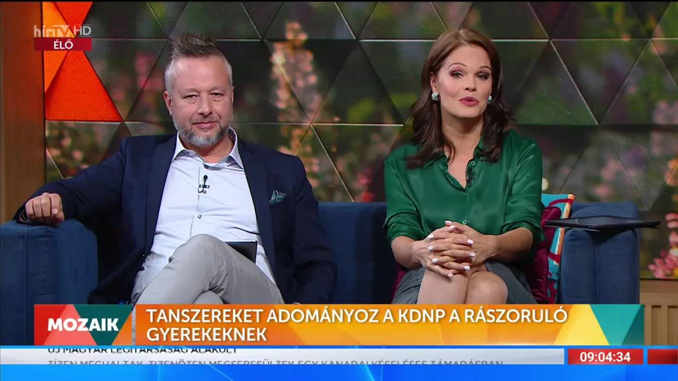 Mozaik - Tanszereket adományoz a KDNP a rászoruló gyerekeknek (2022-09-05)