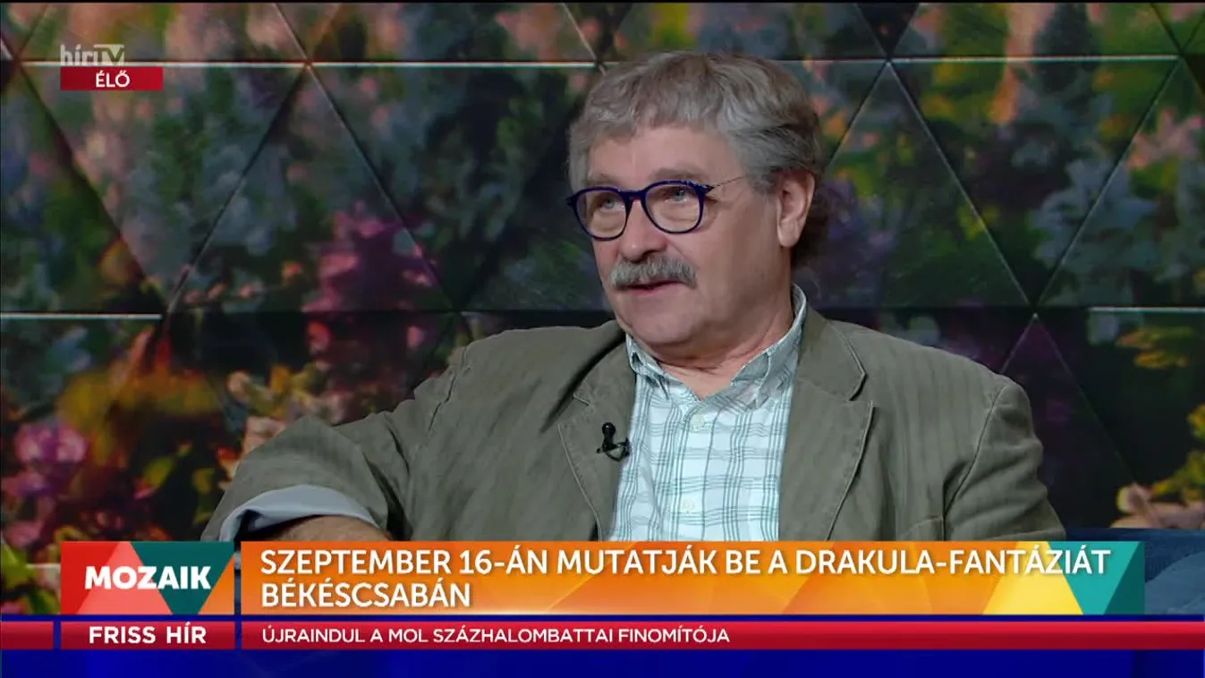 Mozaik - Szeptember 16-án mutatják be a Drakula-fantáziát Békéscsabán (2022-09-08)