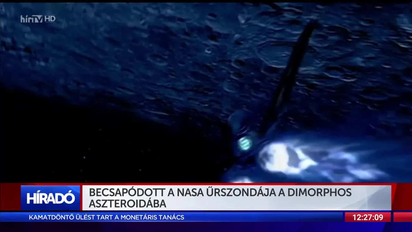 Becsapódott a NASA űrszondája a Dimorphos aszteroidába