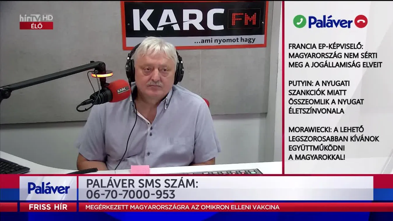 Paláver - Putyin: A nyugati szankciók miatt összeomlik a Nyugat életszínvonala