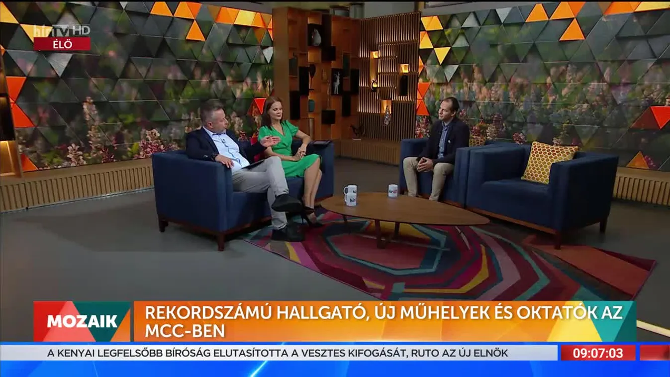 Mozaik - Rekordszámú hallgató, új műhelyek és oktatók az MCC-ben (2022-09-06)