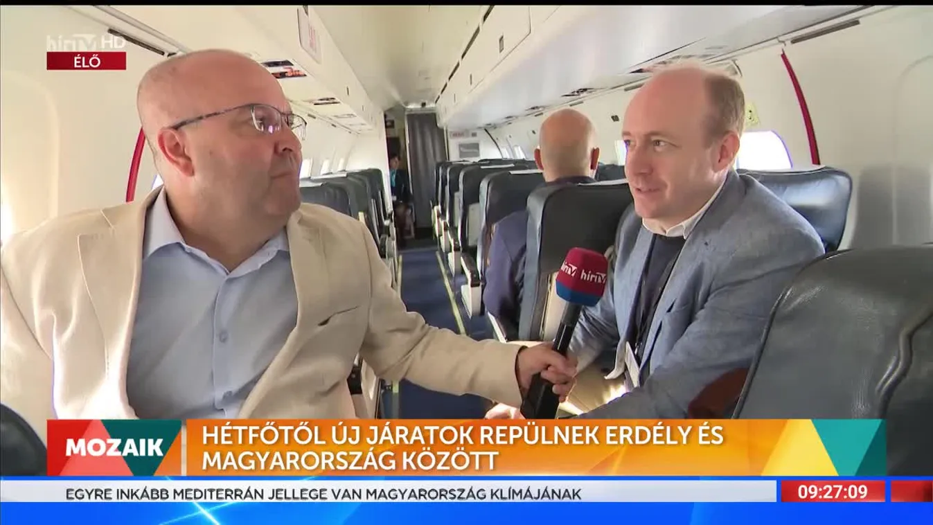 Mozaik - Hétfőtől új járatok repülnek Erdély és Magyarország között  (2022-09-05)