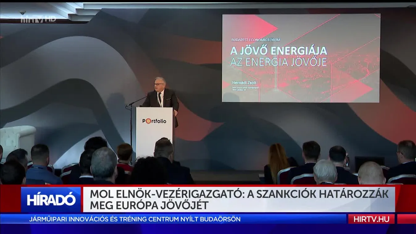 MOL elnök-vezérigazgató: A szankciók határozzák meg Európa jövőjét