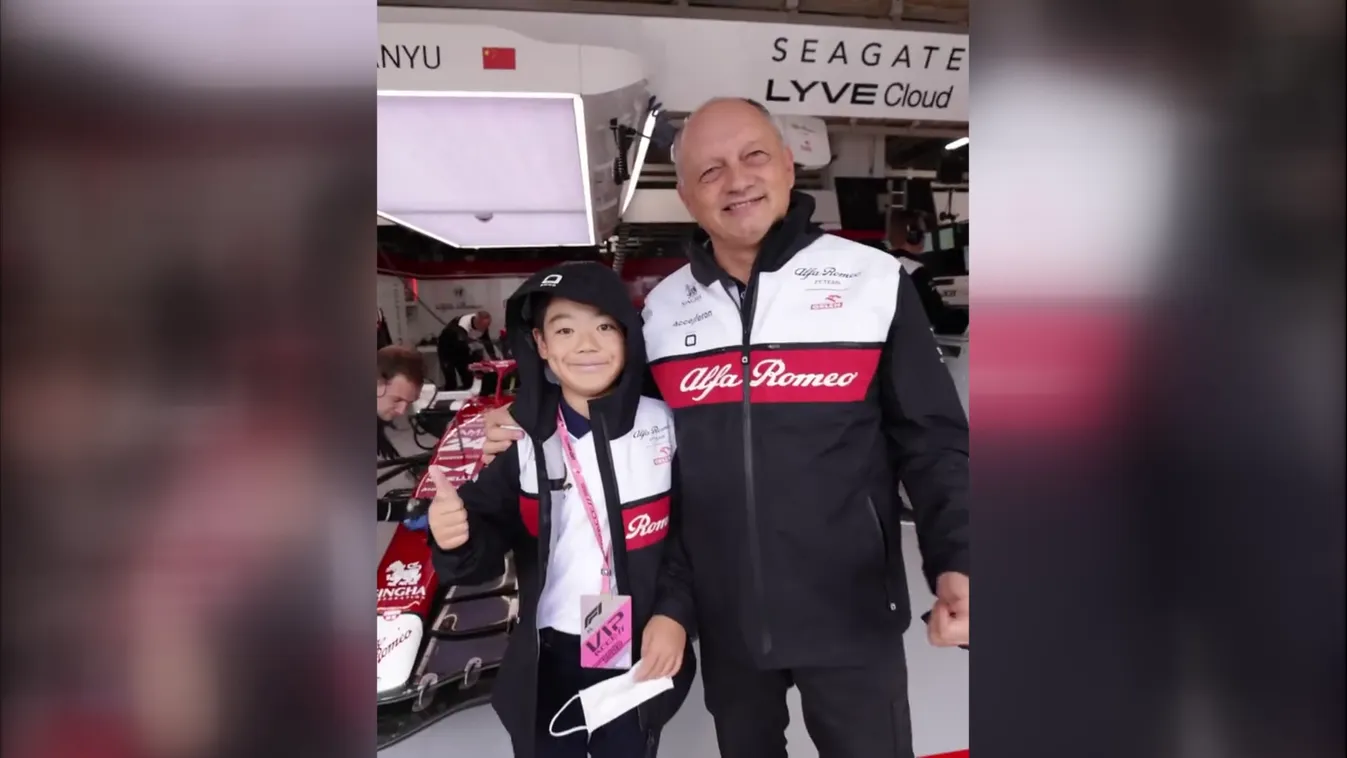 Egy japán kisfiú álma vált valóra az Alfa Romeónál a suzukai F1-es Nagydíjon