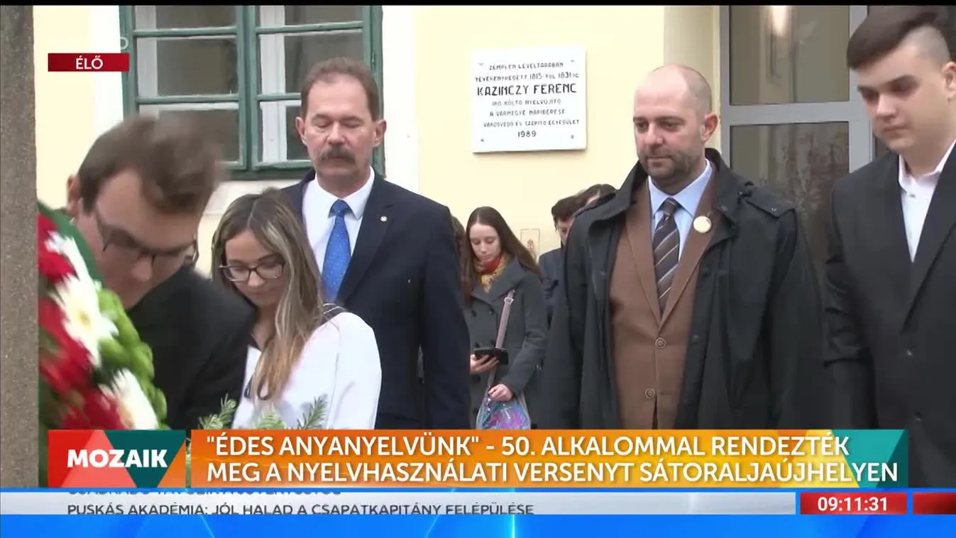 Mozaik - "Édes Anyanyelvünk" - 50. alkalommal rendezték meg a nyelvhasználati versenyt Sátoraljaújhelyen (2022-10-19)