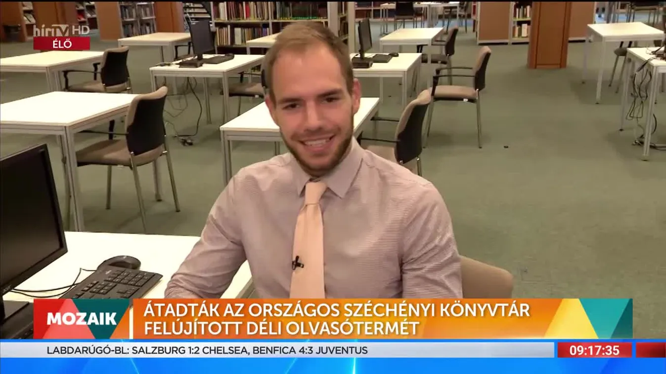 Mozaik - Átadták az Országos Széchényi Könyvtár felújított déli olvasótermét (2022-10-26)