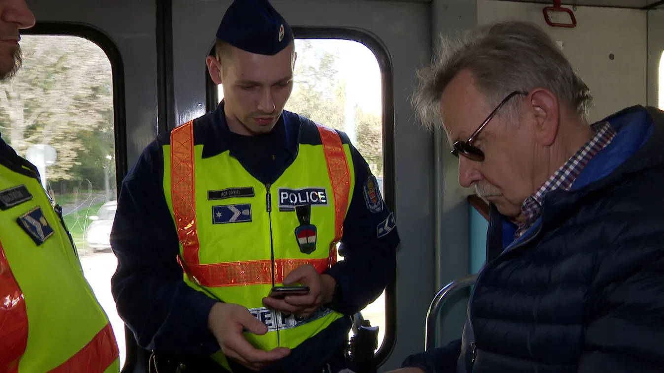 Járőröző rendőrök a HÉV vonalain