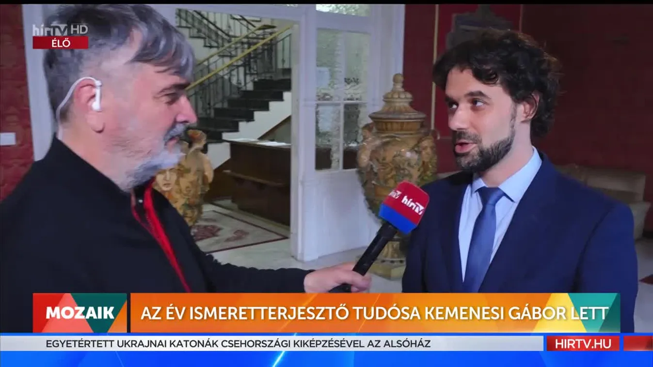 Mozaik - Az Év Ismeretterjesztő Tudósa Kemenesi Gábor lett (2022-11-30)