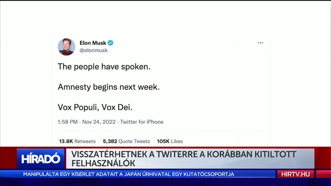Visszatérhetnek a Twiterre a korábban kitiltott felhasználók