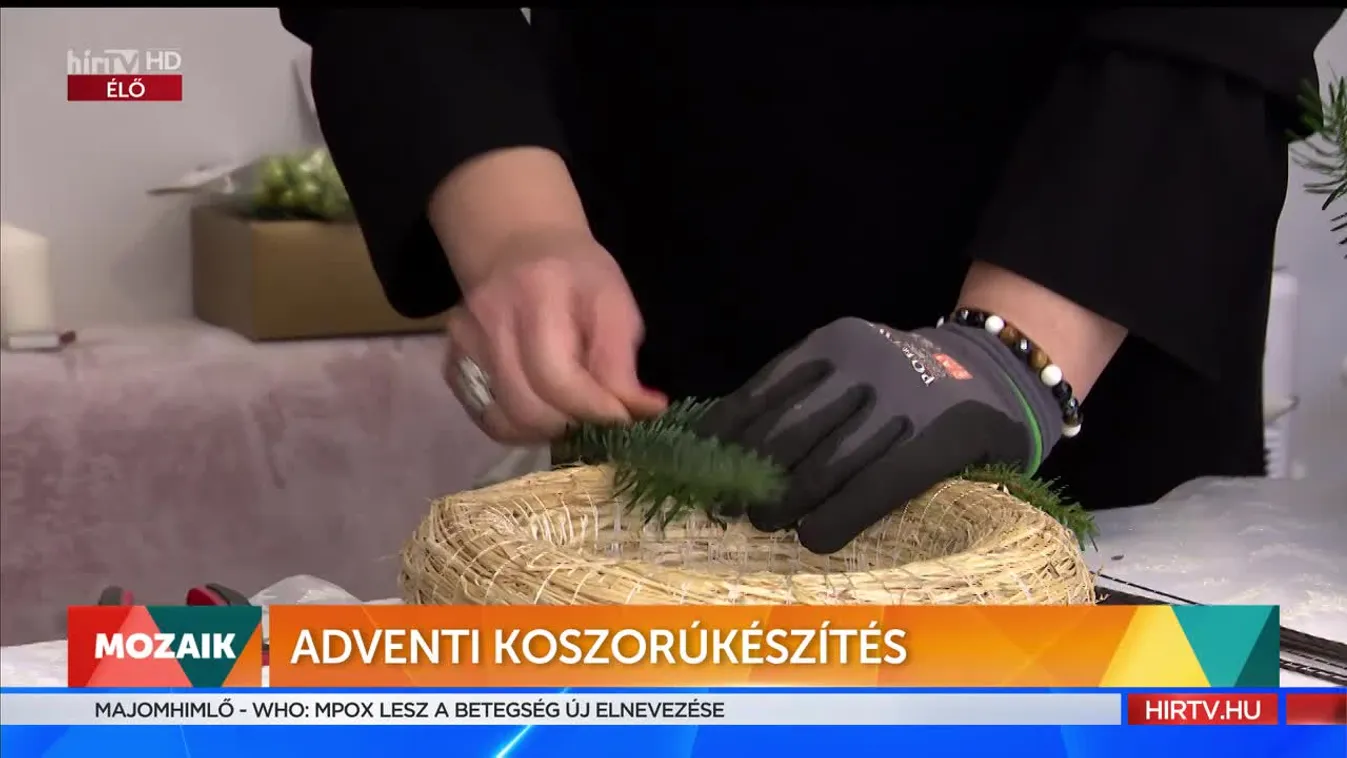 Mozaik - Adventi koszorúkészítés