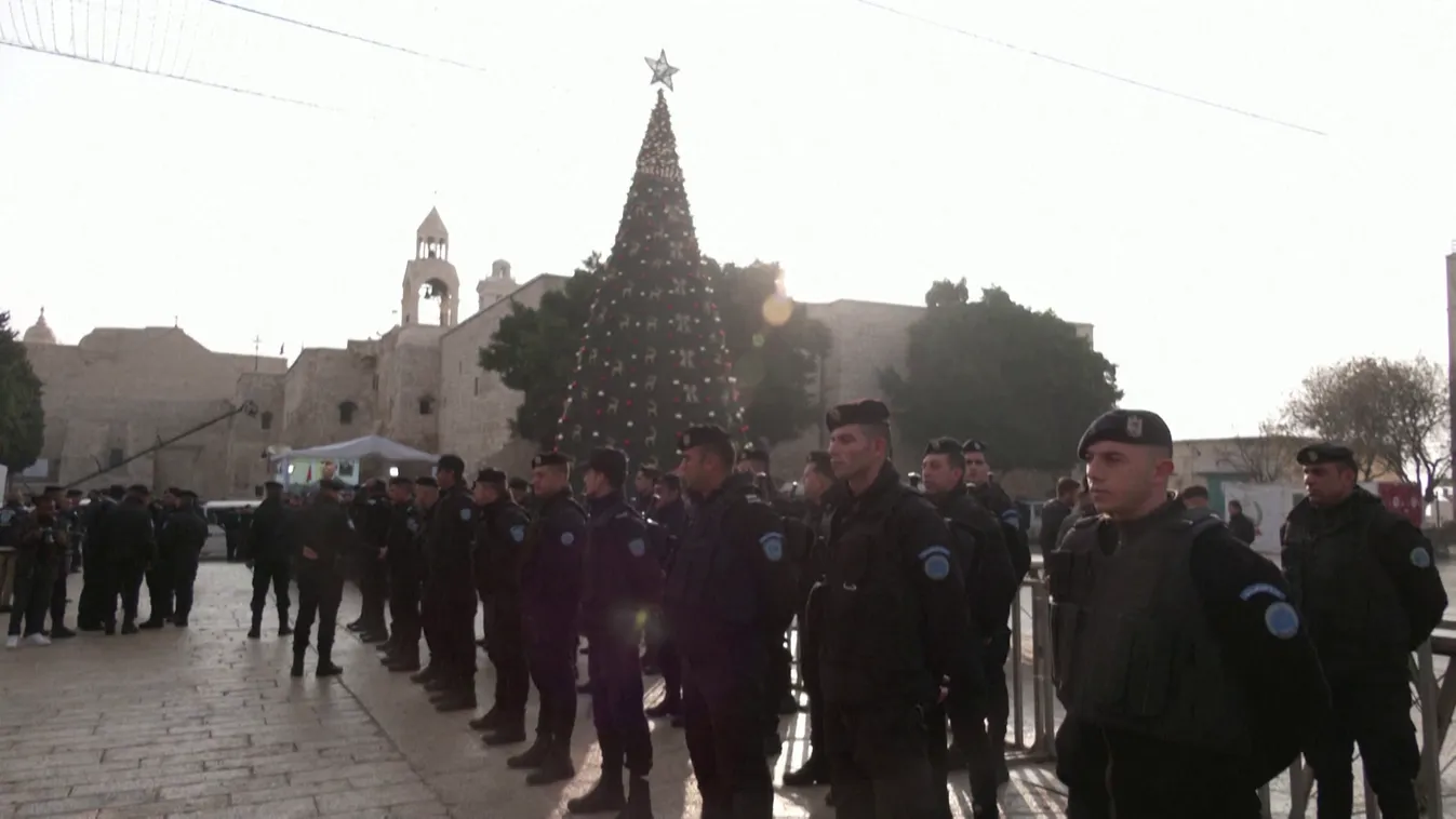 A karácsonyra készülnek Betlehemben