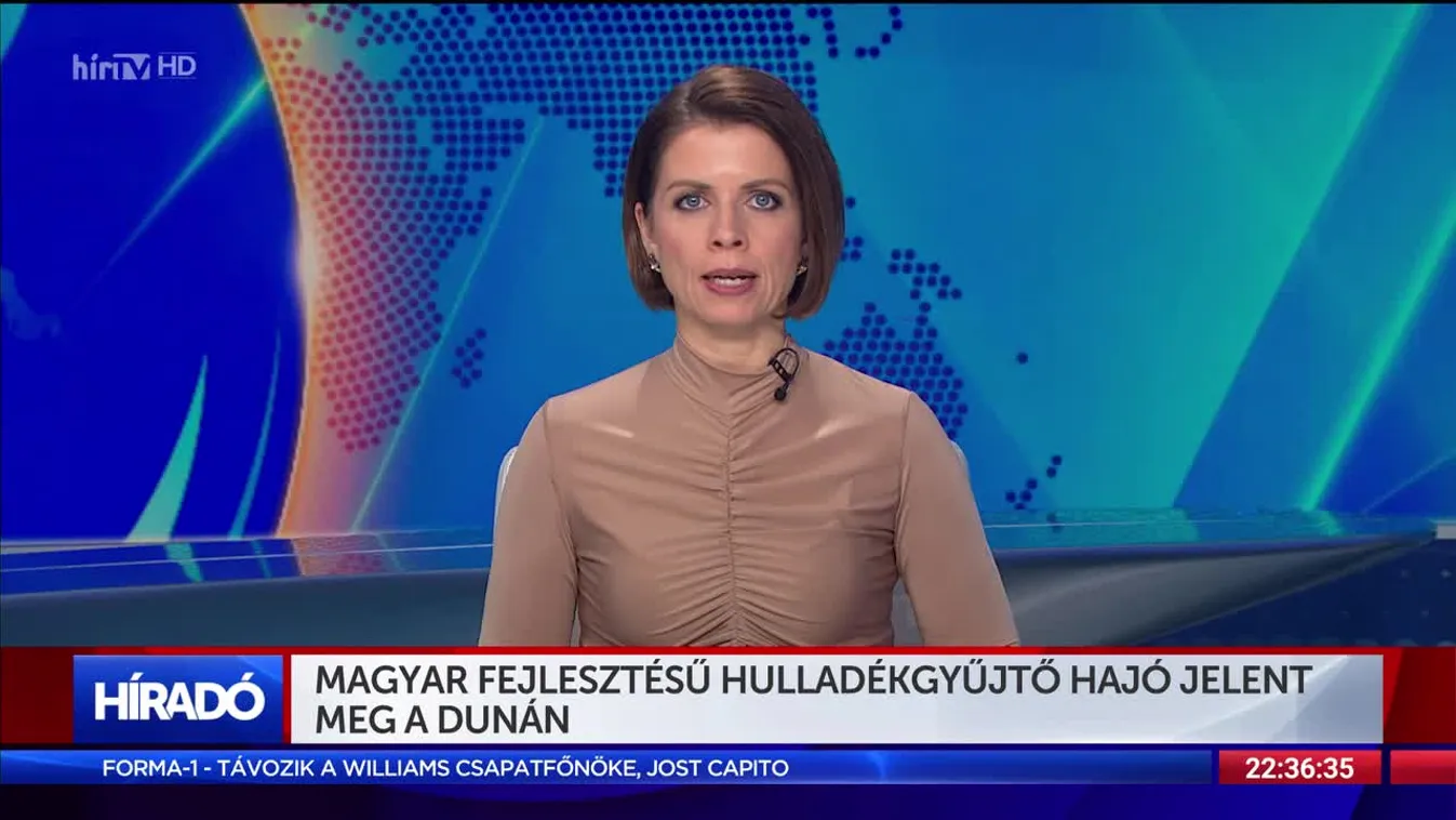 Magyar fejlesztésű hulladékgyűjtő hajó jelent meg a Dunán