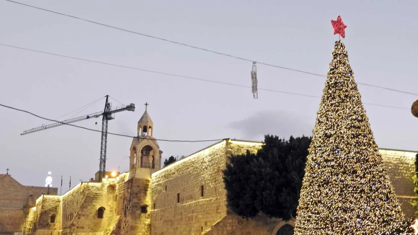 Százhúszezer keresztény zarándokot és turistát várnak karácsonyra Betlehembe