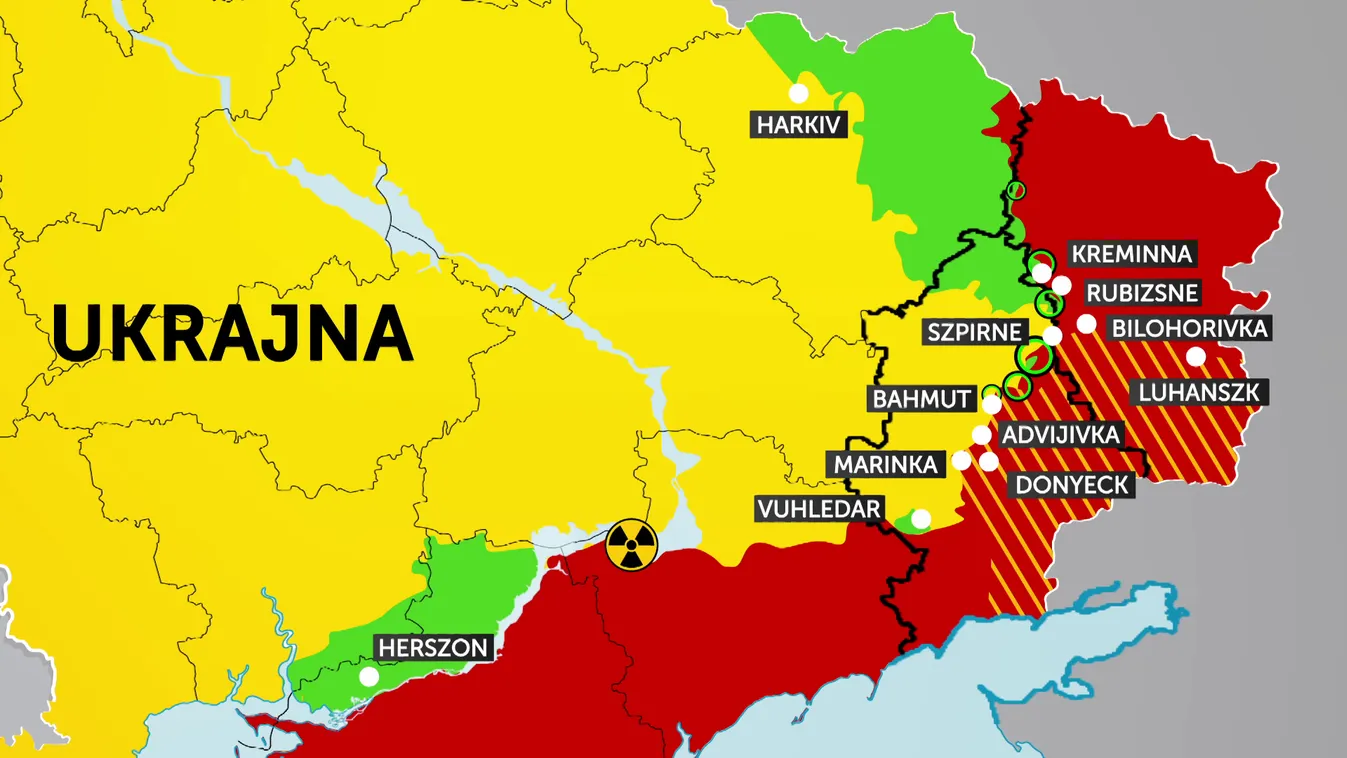 Háború Ukrajnában: hatalmas a pusztítás Donyeck megyében