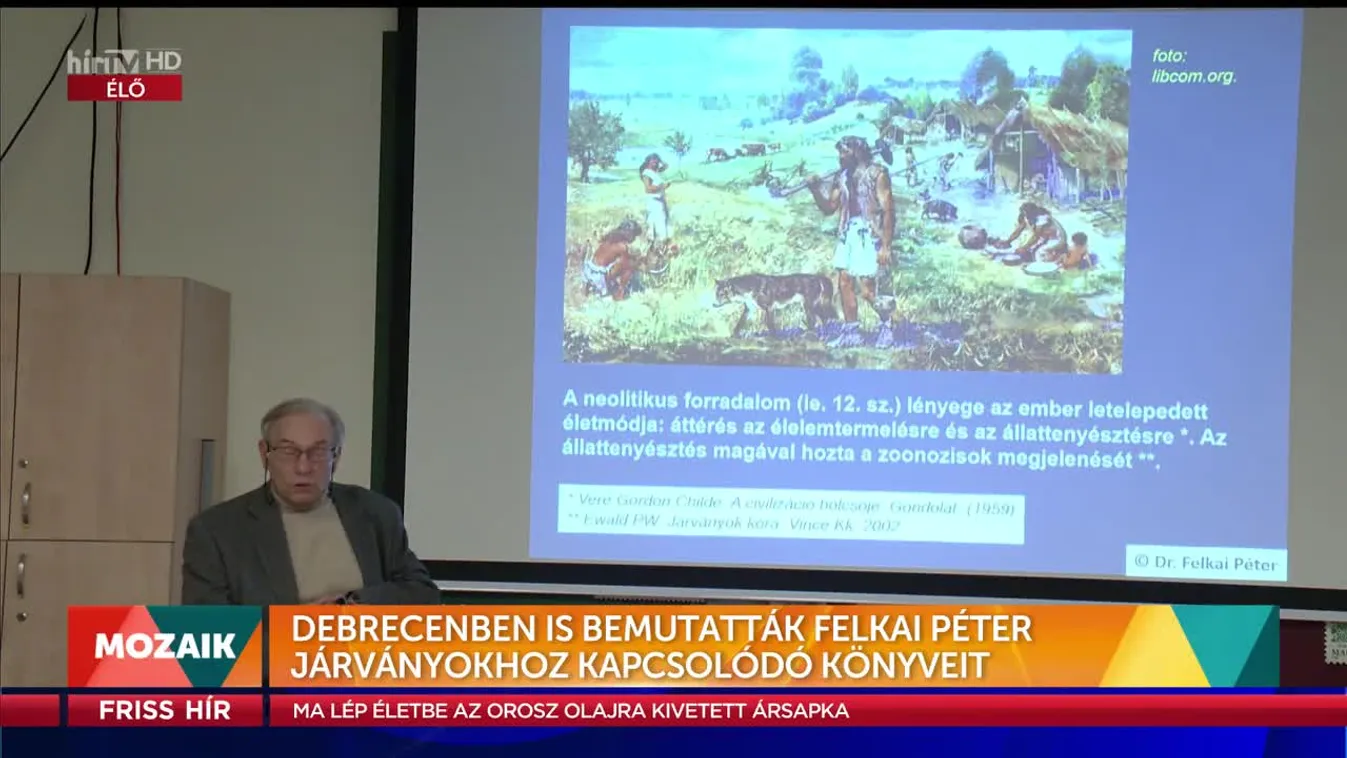 Mozaik – Debrecenben is bemutatták Felkai Péter járványokhoz kapcsolódó könyveit (2022-12-05)