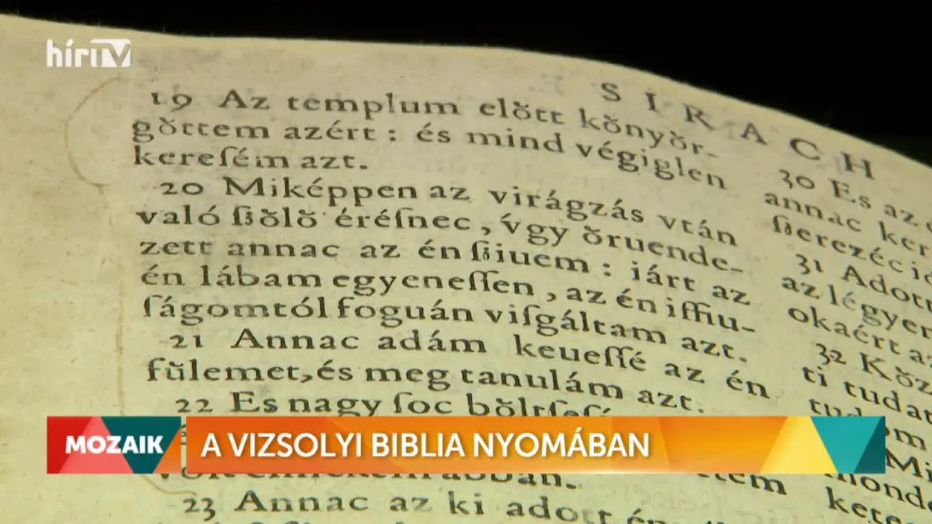 Mozaik - A Vizsolyi Biblia nyomában