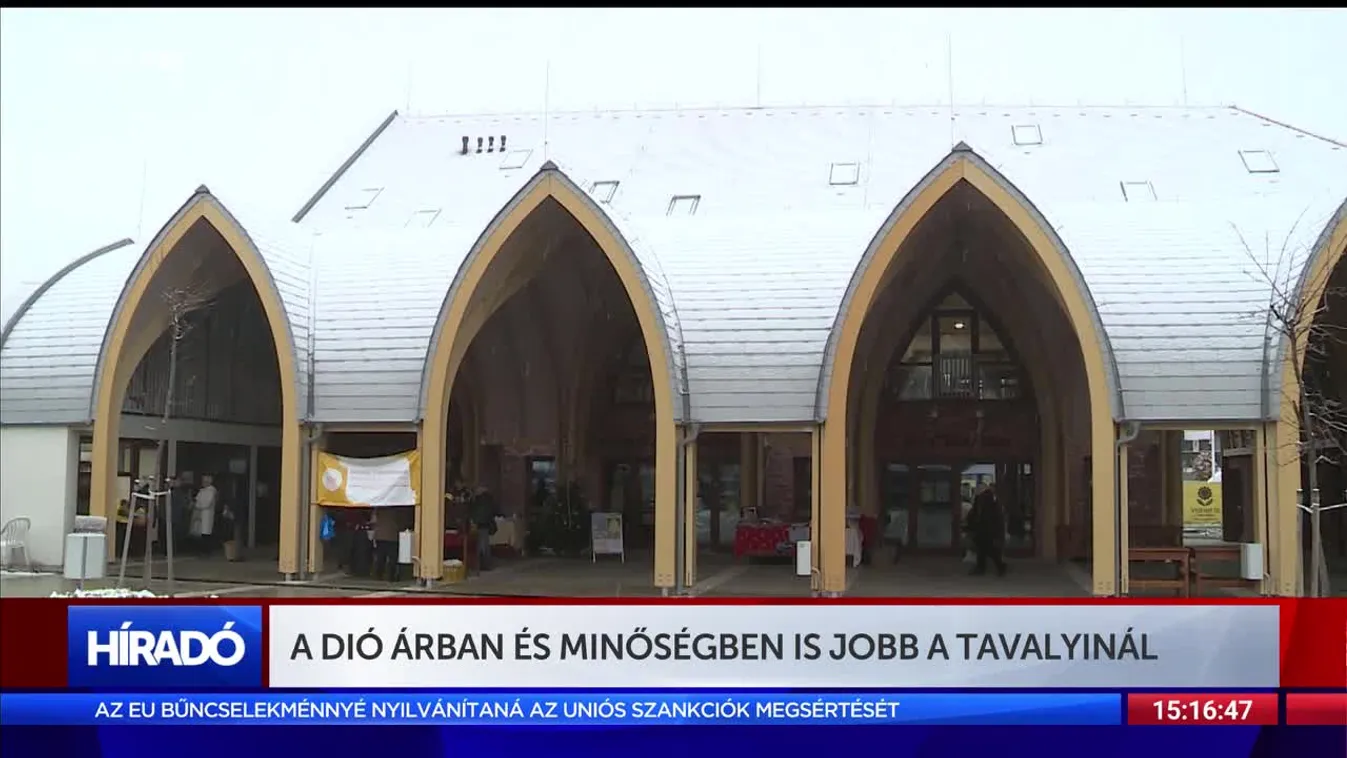 A dió árban és minőségben is jobb a tavalyinál