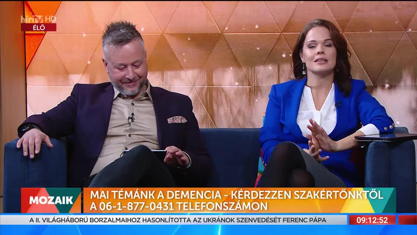 Mozaik - Mai témánk a demencia - Kérdezzen szakértőnktől a 06-1-877-0431 telefonszámon (2022-12-08)