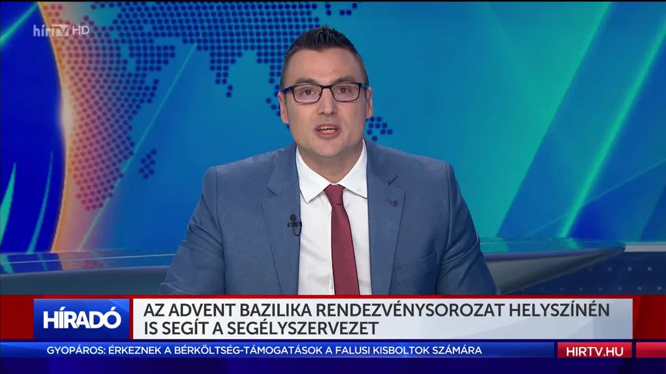 Az Advent Bazilika rendezvénysorozat helyszínén is segít a segélyszervezet