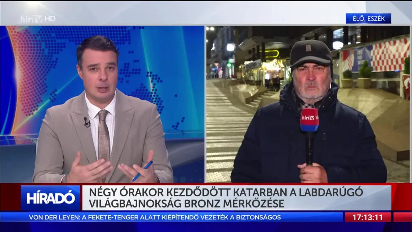 Négy órakor kezdődött Katarban a labdarúgó világbajnokság bronz mérkőzése