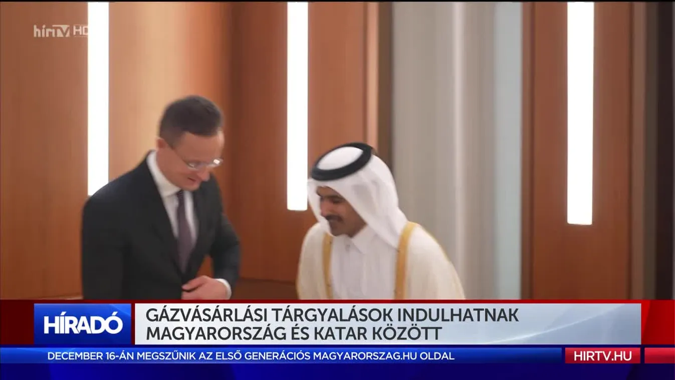 Szijjártó Péter földgázvásárlásról egyeztetett Katarban