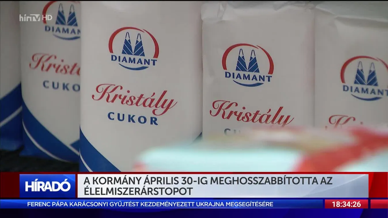 A kormány április 30-ig meghosszabbította az élelmiszerárstopot