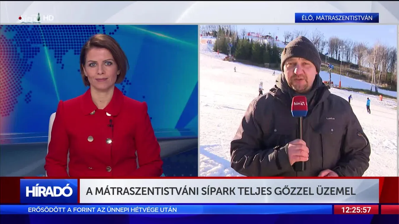 A mátraszentistváni sípark teljes gőzzel üzemel