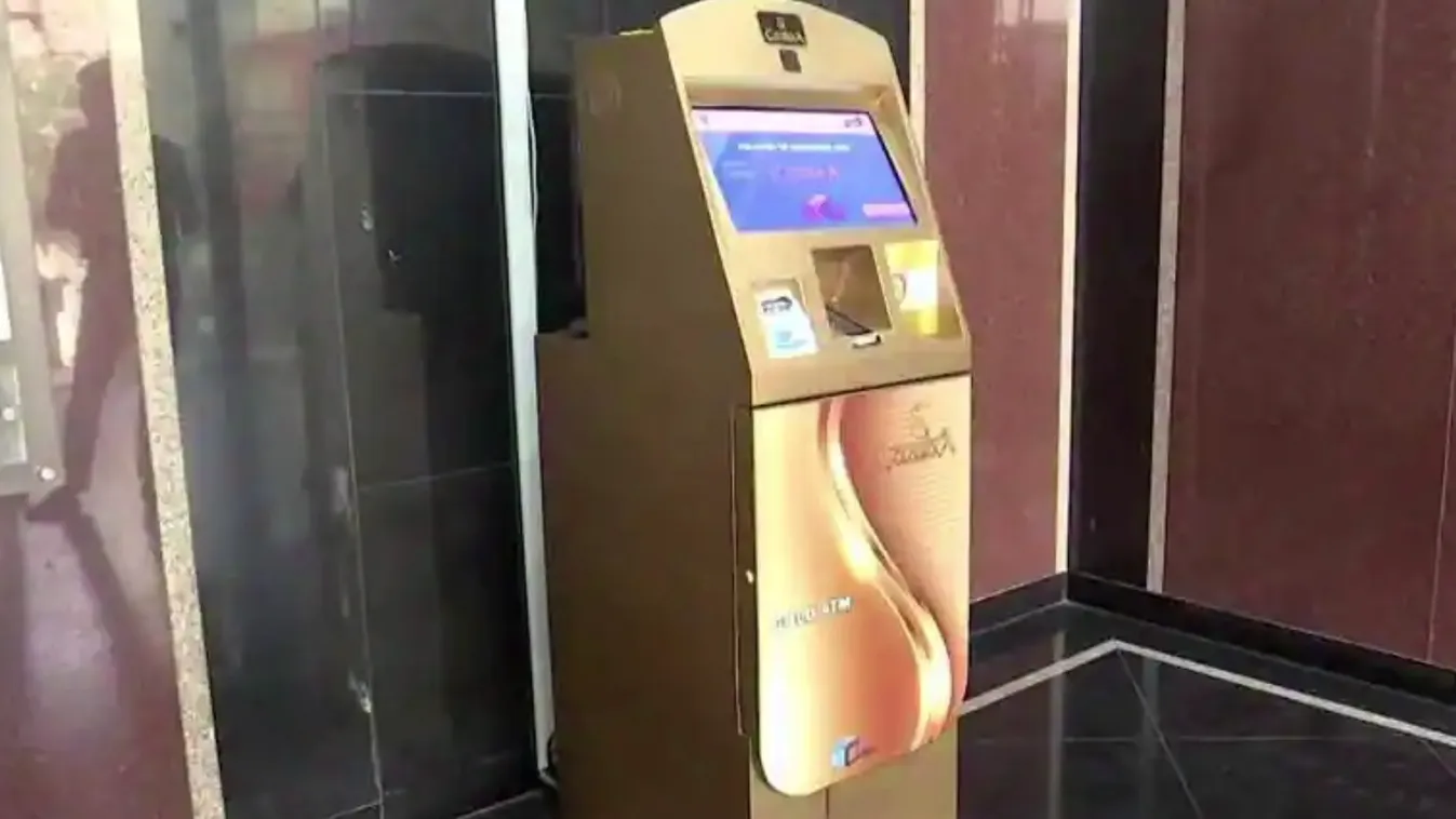 Megkezdte működését a világ első aranyérme ATM-je