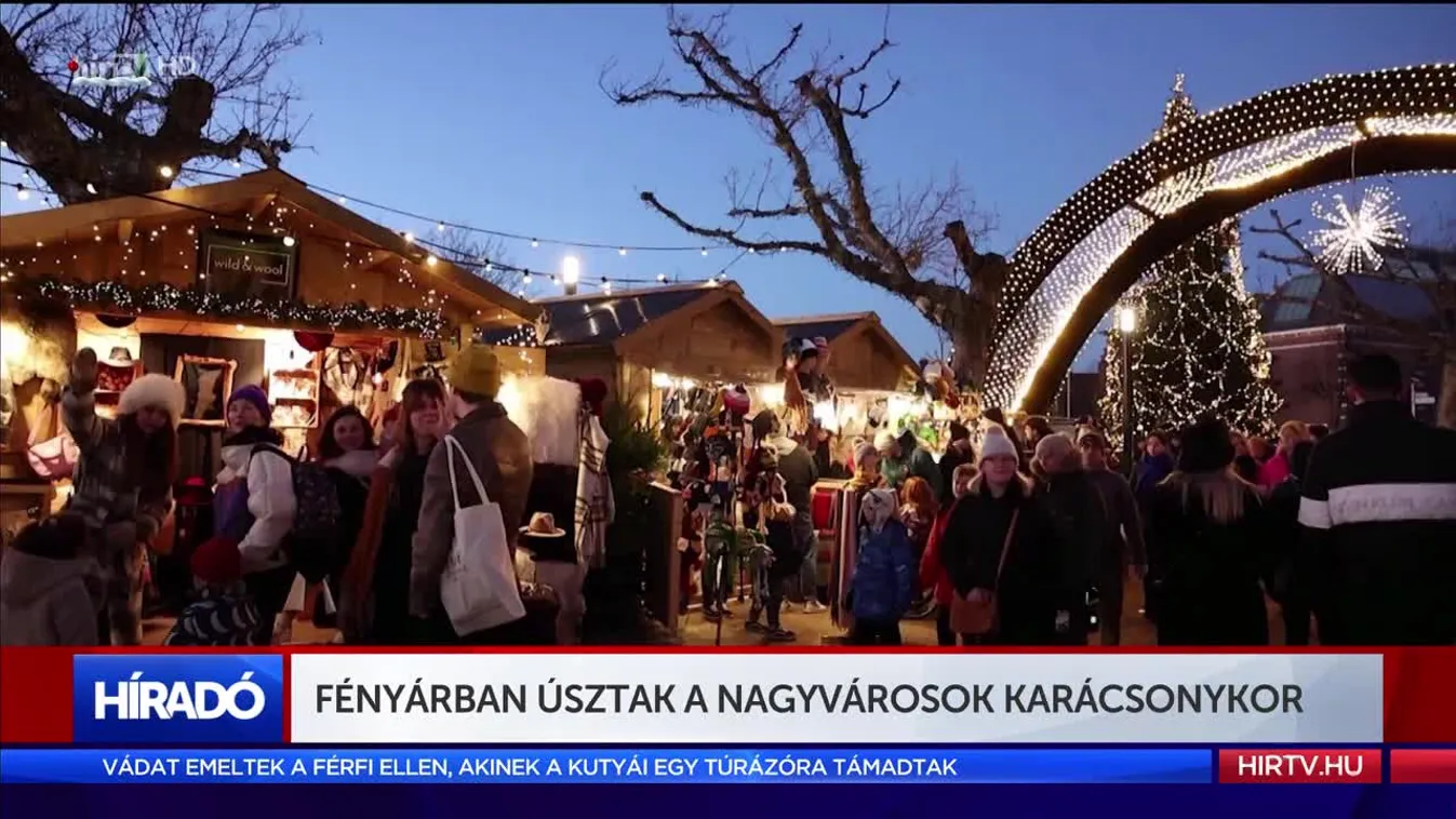 Fényárban úsztak a nagyvárosok karácsonykor