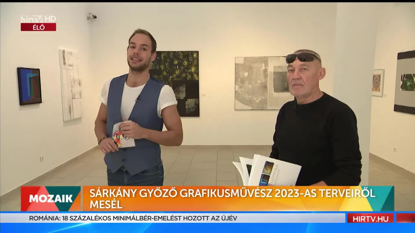 Mozaik – Sárkány Győző grafikusművész 2023-as terveiről mesél (2023-01-02)