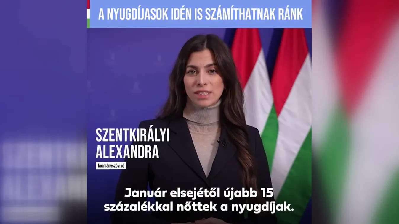 Szentkirályi Alexandra: Továbbra is számíthatnak a kormányra a nyugdíjasok