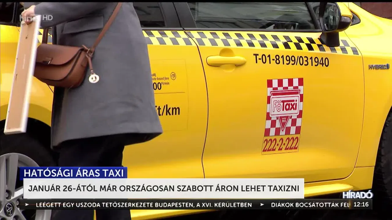 Január 26-ától már országosan szabott áron lehet taxizni