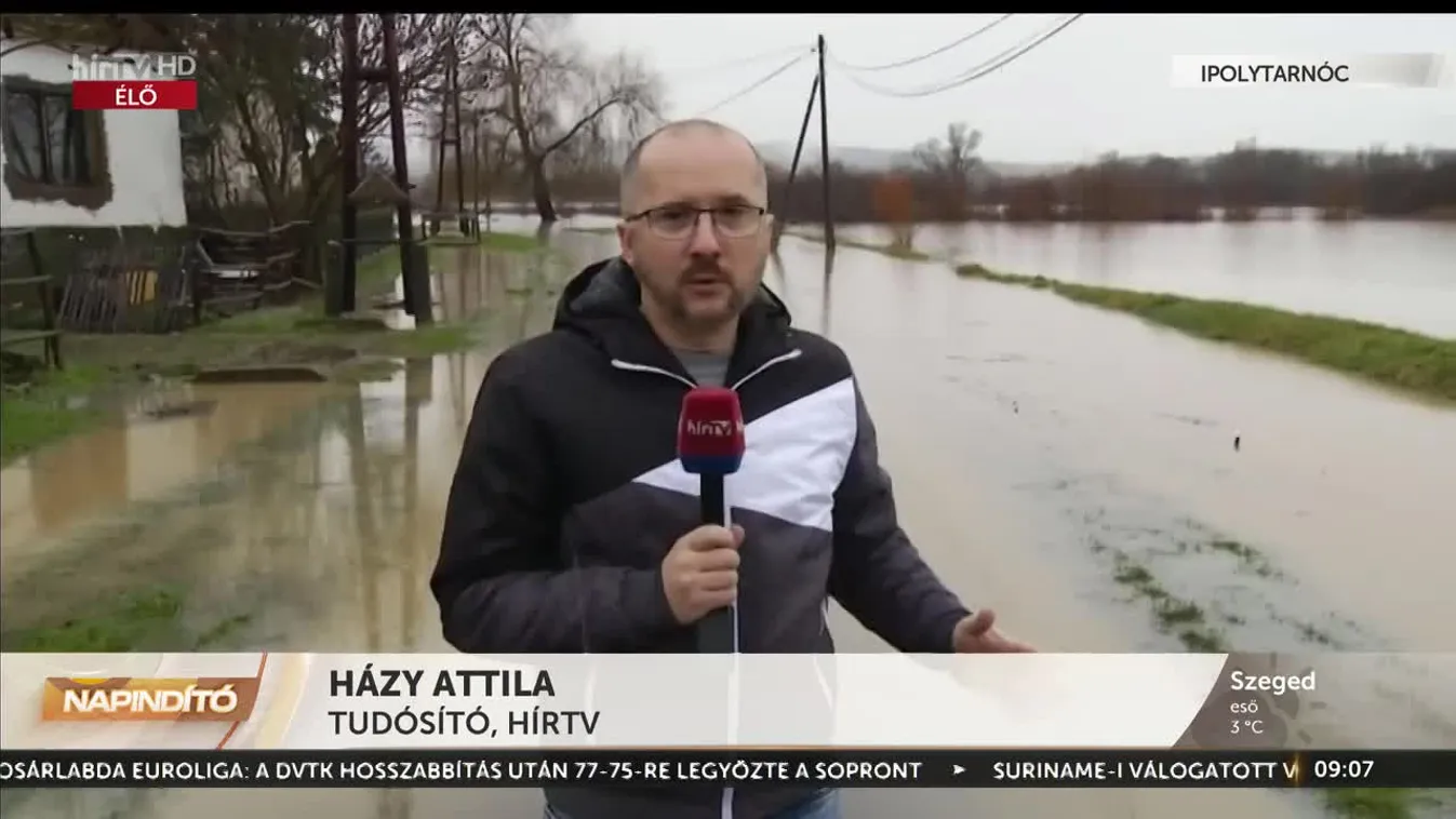 Napindító - Harmadfokú árvízvédelmi készültség van érvényben Ipolytarnócon