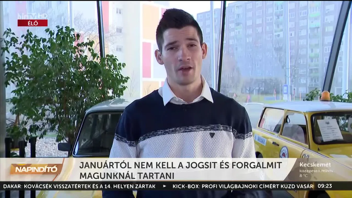 Napindító - Januártól nem kell a jogsit és forgalmit magunknál tartani (2023-01-11)