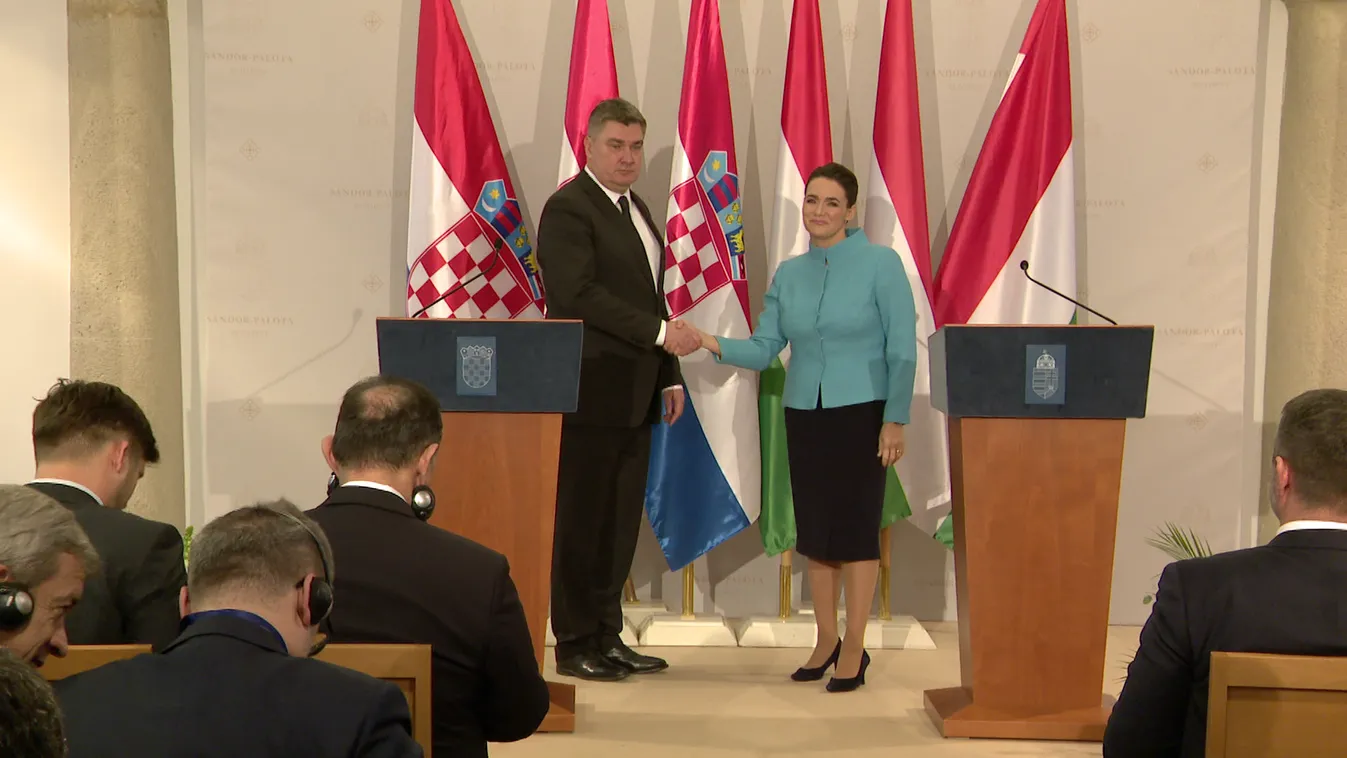 Hazánkba látogatott a horvát államfő