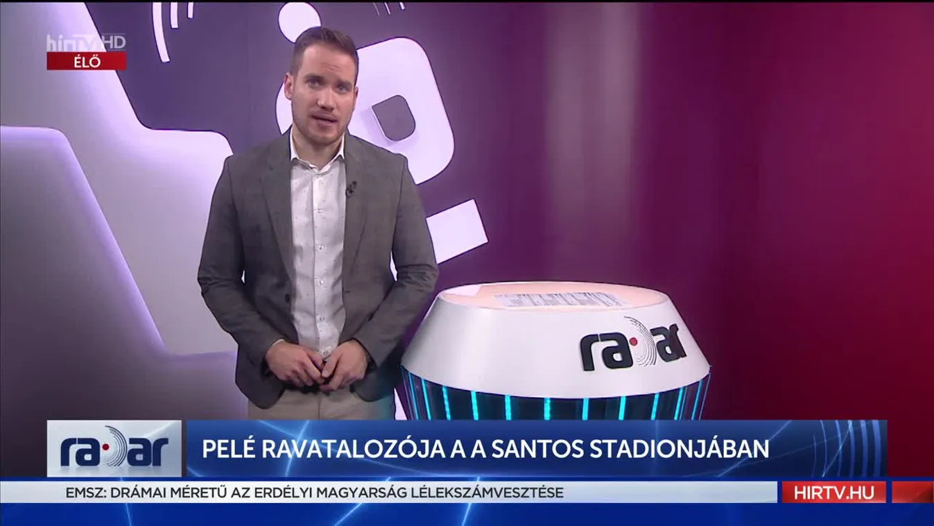 Radar - Pelé ravatalozója a Santos stadionjában (2023-01-02)