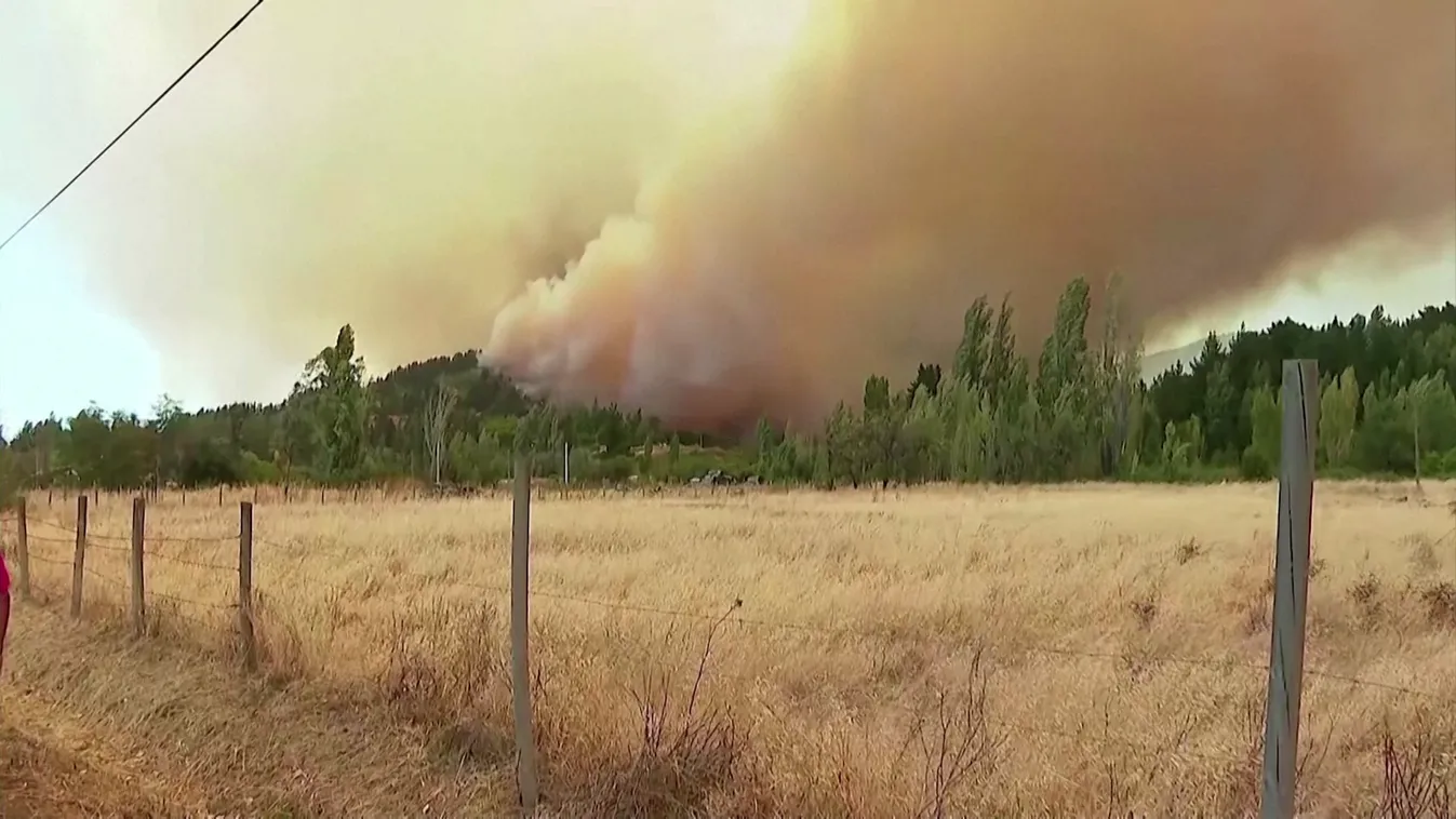 Már több mint 700 hektáron tombol az erdőtűz Chilében