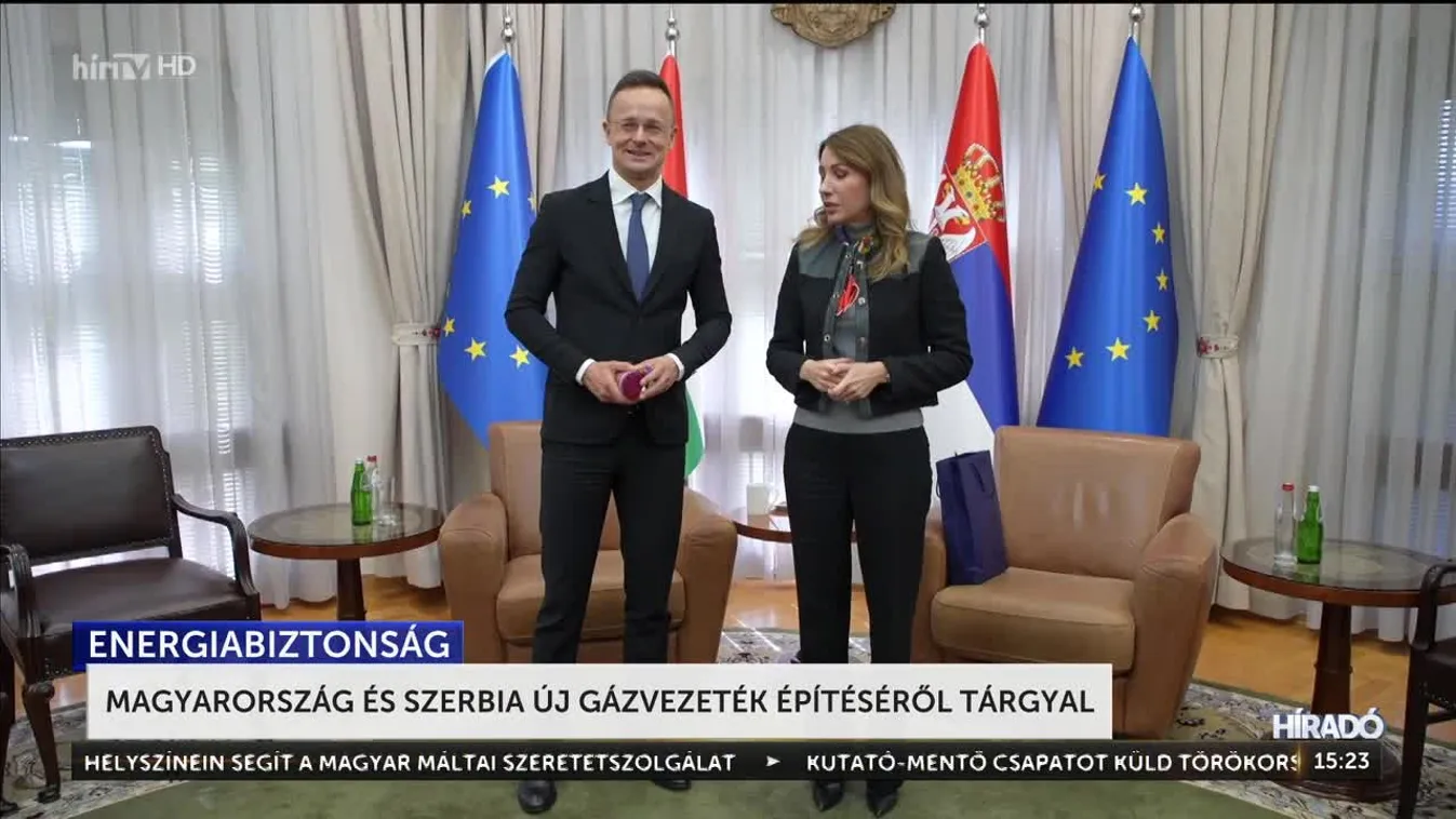 Magyarország és Szerbia új gázvezeték építéséről tárgyal