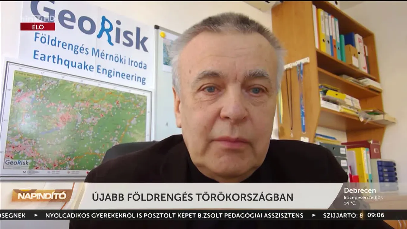 Napindító - Magyarország földrengéstérképe (2023-02-21)